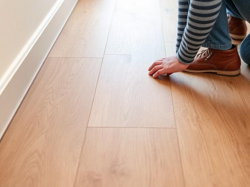 BH Flooring fitter installing oak-effect LVT flooring in Northampton